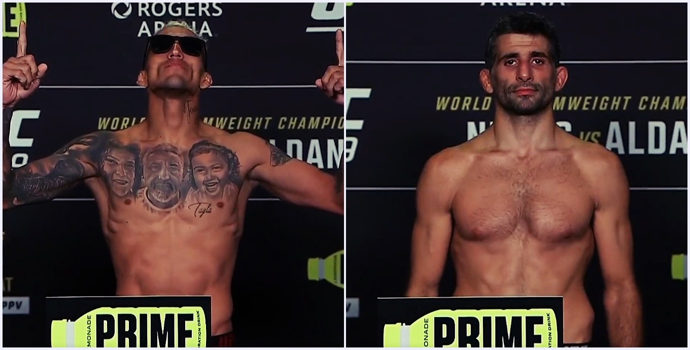 UFC 289 Oliveira vs Dariush wyniki ważenia